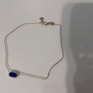 Kendra Scott Elisa Gold Cobalt Necklace